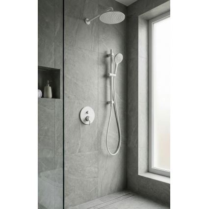 Paffoni - Sprchová batéria pre podomietkovú inštaláciu LIGHT matná biela