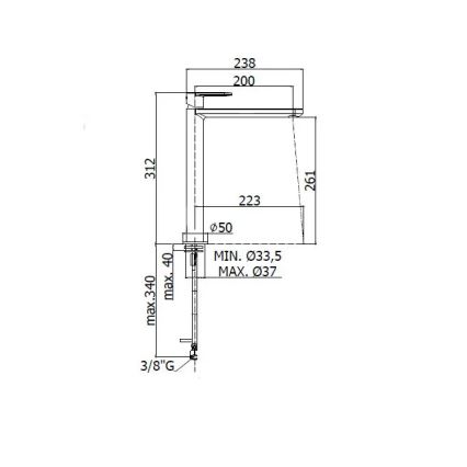 Paffoni - Umývadlová batéria CANDY lesklý chróm