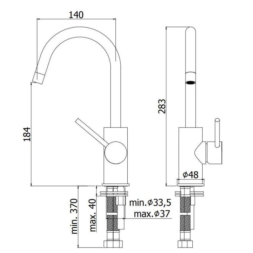 Paffoni - Umývadlová batéria LIGHT čierna