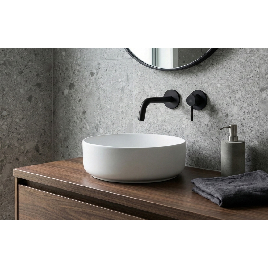 Paffoni - Umývadlová batéria LIGHT pre podomietkovú inštaláciu, čierna