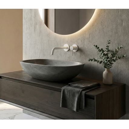 Paffoni - Umývadlová batéria LIGHT pre podomietkovú inštaláciu matná biela