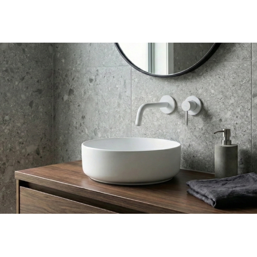 Paffoni - Umývadlová batéria pre podomietkovú inštaláciu LIGHT biela