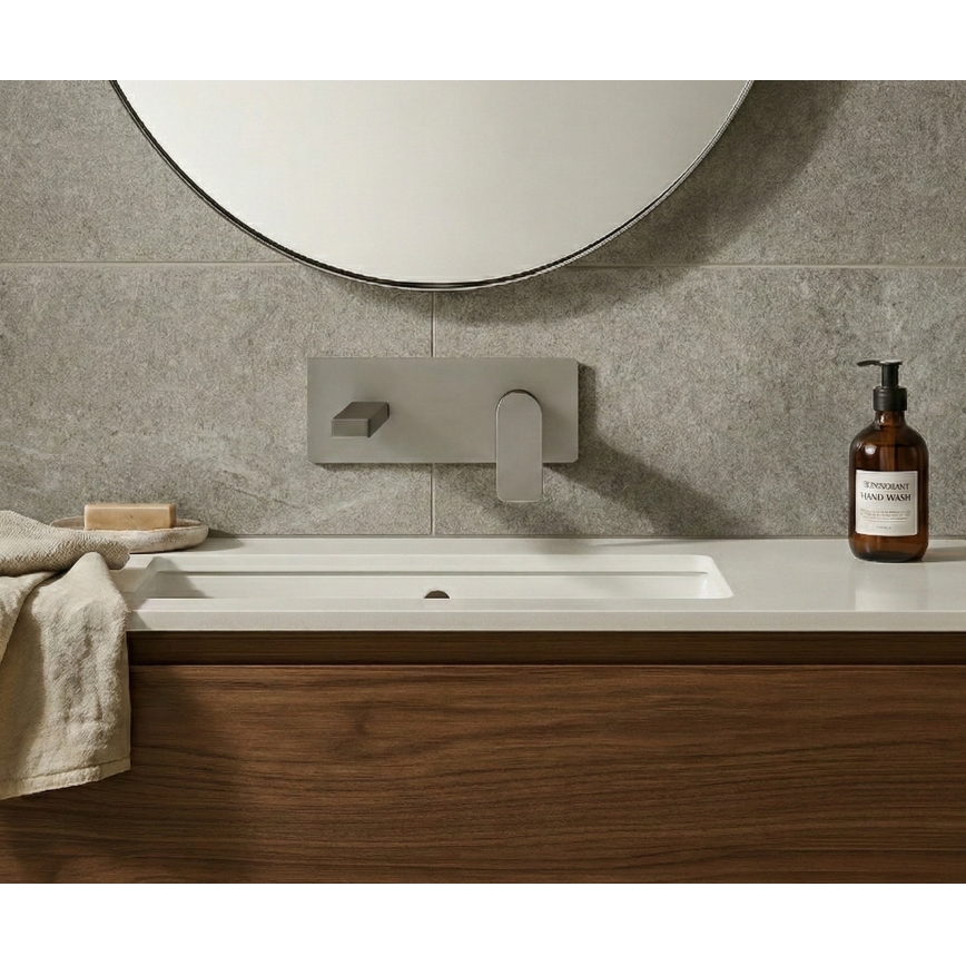 Paffoni - Umývadlová batéria TANGO na podomietkovú inštaláciu, nerezová