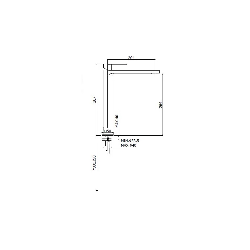 Paffoni - Umývadlová batéria TANGO nerezová