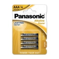 Panasonic - 4 ks Alkalická batéria AAA/LR03