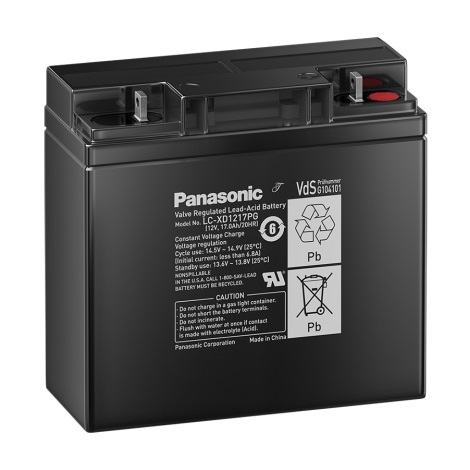 Panasonic LC-XD1217PG - Olovený akumulátor 12V/17Ah/závit M5