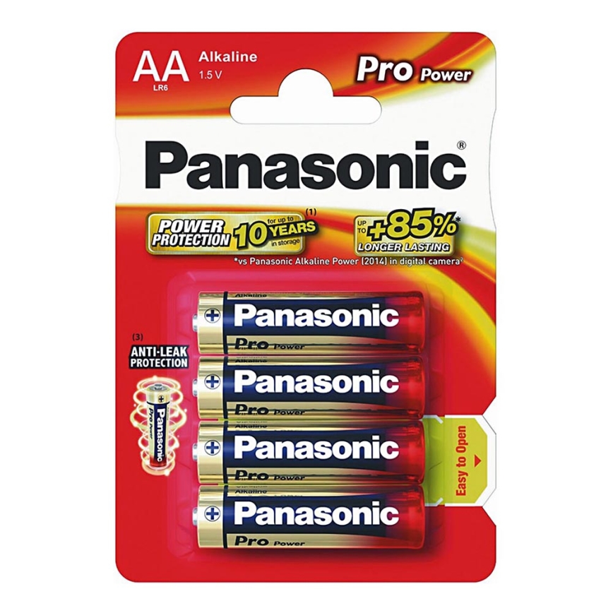 Panasonic LR6 PPG - 4ks alkalická batéria AA Pro Power 1,5V