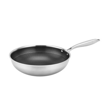 Panvica Wok KITCHISIMO 28 cm, nerezová
