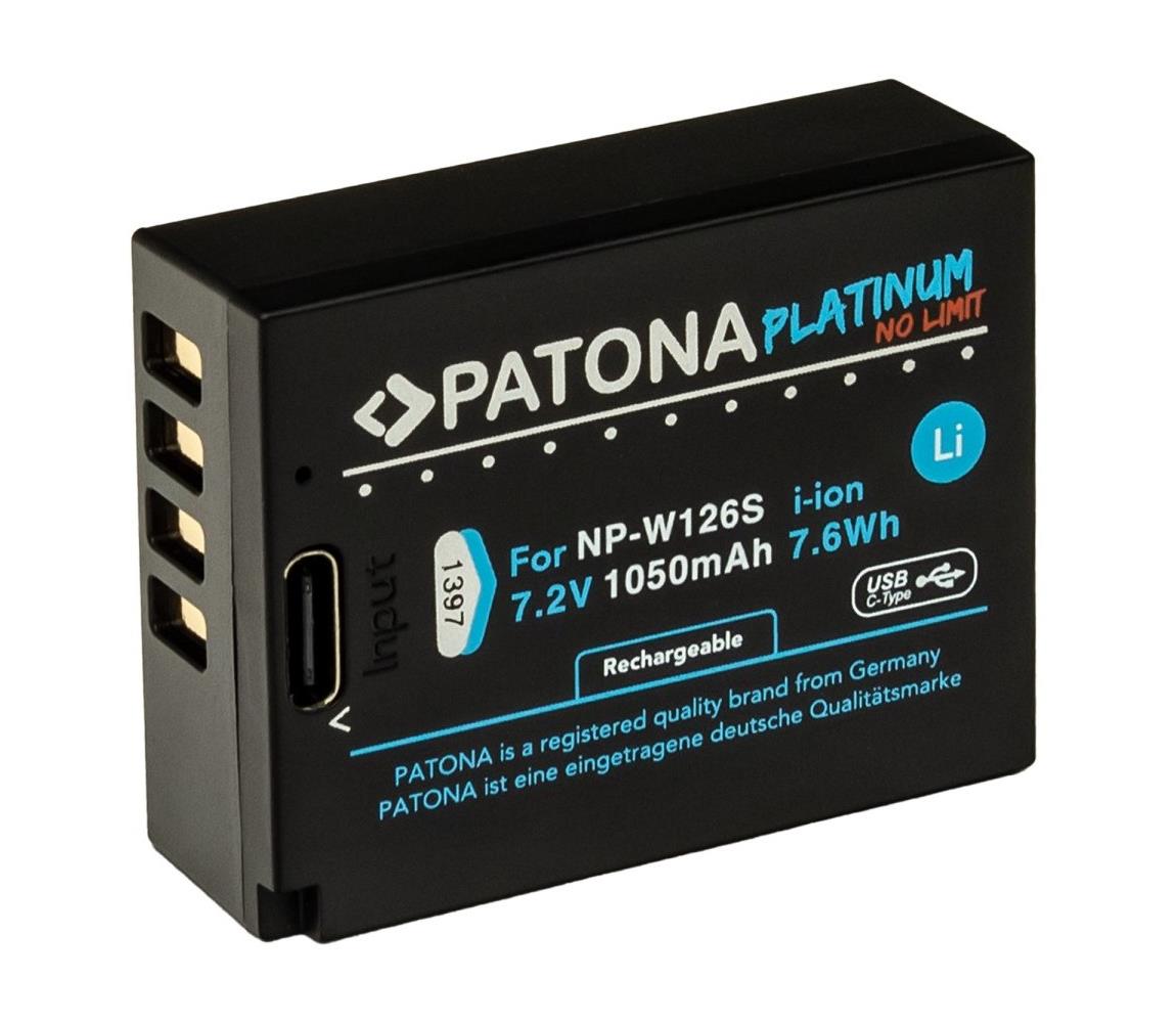 PATONA PATONA - Aku Fuji NP-W126S 1050mAh Li-Ion Platinum USB-C nabíjanie
