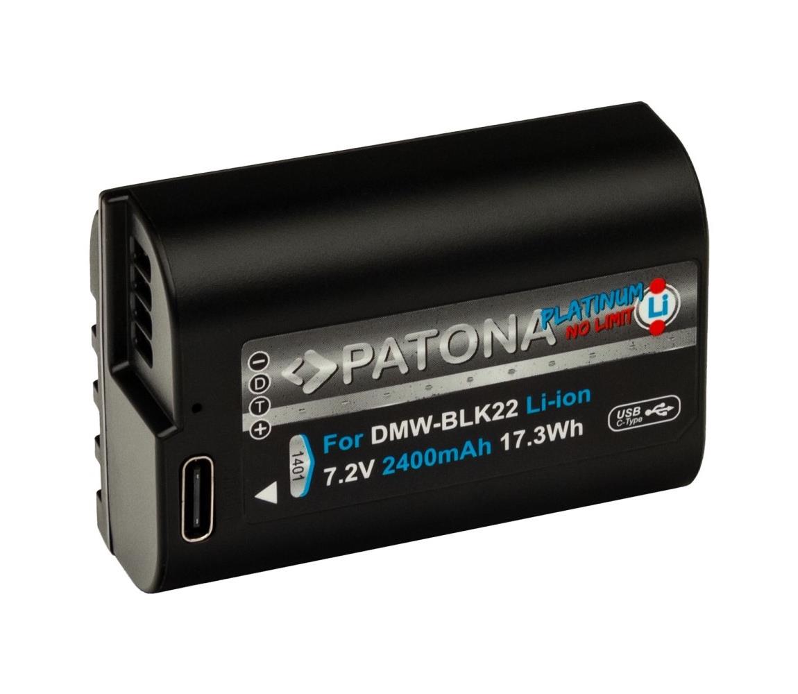 PATONA PATONA - Aku Pana DMW-BLK22 2400mAh Li-Ion Platinum USB-C nabíjanie