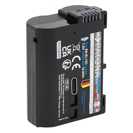 PATONA - Akumulátor Nikon EN-EL15C 2600 mAh Li-Ion Platinum s USB-C