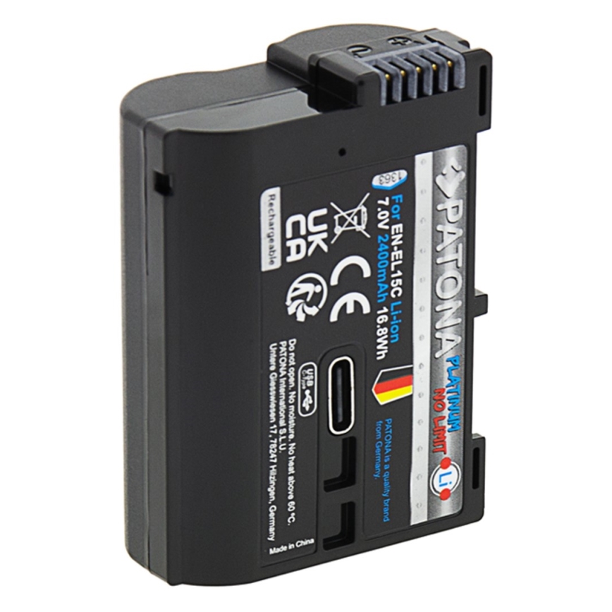 PATONA - Akumulátor Nikon EN-EL15C 2600 mAh Li-Ion Platinum s USB-C
