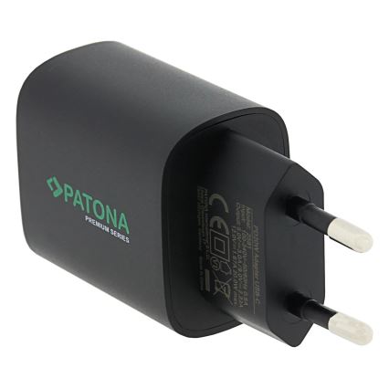 PATONA - Nabíjací adaptér USB-C Power delivery 20W/230V čierna