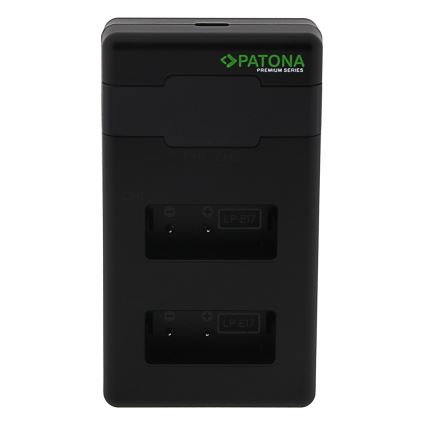 PATONA - Rýchlonabíjačka Dual Canon LP-E17 + kábel USB-C 0,6m