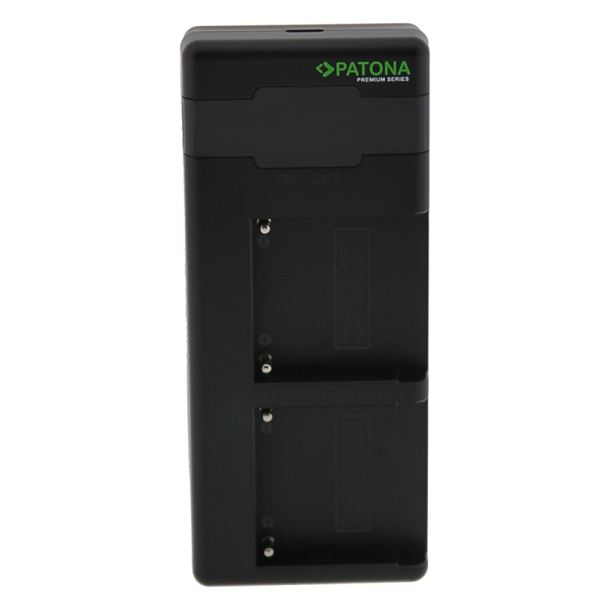 PATONA - Rýchlonabíjačka Dual Sony F550/F750/F970/FM50 + kábel USB-C 0,6m