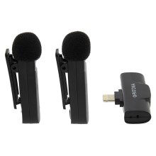 PATONA - SADA 2x Bezdrôtový mikrofón s klipom pre iPhone USB-C 5V