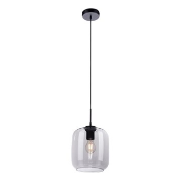 Paul Neuhaus 2002-25 - Luster na lanku SHITAKE 1xE27/10W/230V pr. 20 cm dymová