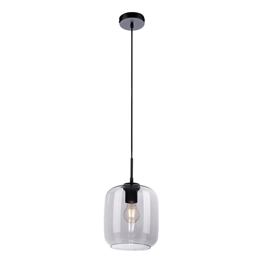 Paul Neuhaus 2002-25 - Luster na lanku SHITAKE 1xE27/10W/230V pr. 20 cm dymová