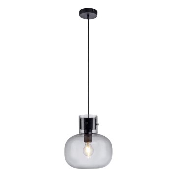 Paul Neuhaus 2003-25 - Luster na lanku SHITAKE 1xE27/10W/230V pr. 25 cm dymová