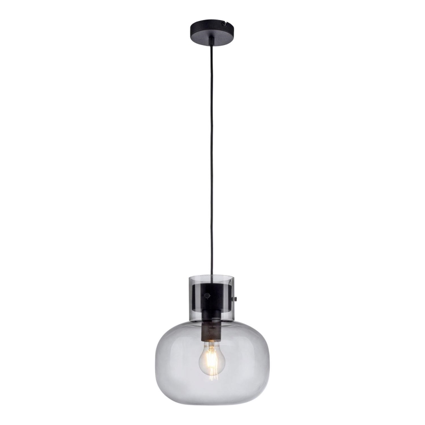 Paul Neuhaus 2003-25 - Luster na lanku SHITAKE 1xE27/10W/230V pr. 25 cm dymová