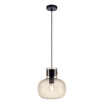 Paul Neuhaus 2003-27 - Luster na lanku SHITAKE 1xE27/10W/230V pr. 25 cm dymová
