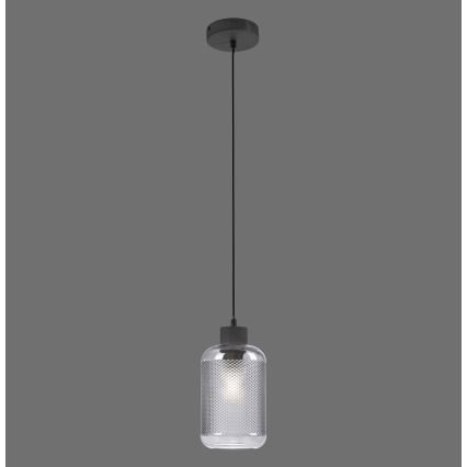 Paul Neuhaus 2006-25 - Luster na lanku BOLETUS 1xE27/10W/230V pr. 14 cm šedá