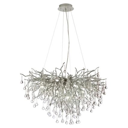 Paul Neuhaus 2192-55 - Luster na lanku ICICLE 10xG9/40W/230V 50x100 cm lesklý chróm