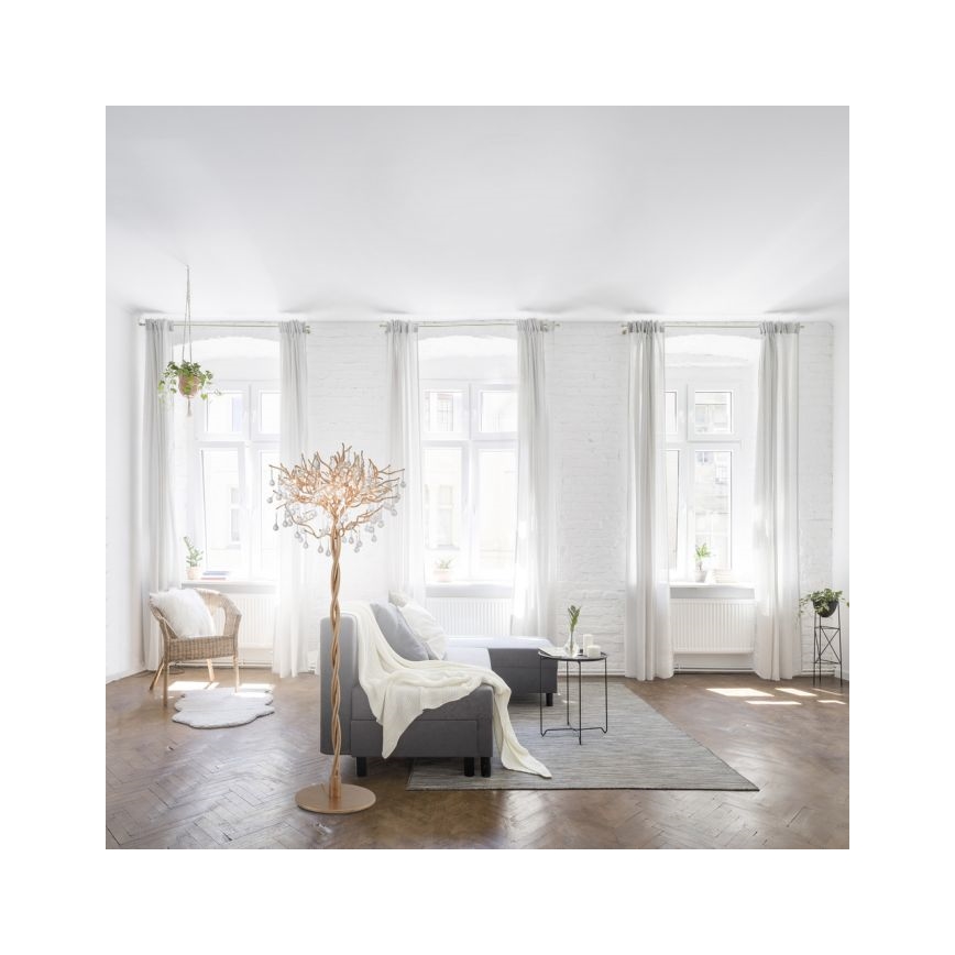 Paul Neuhaus 232-11 - Stojacia lampa ICICLE 5xG9/40W/230V medená