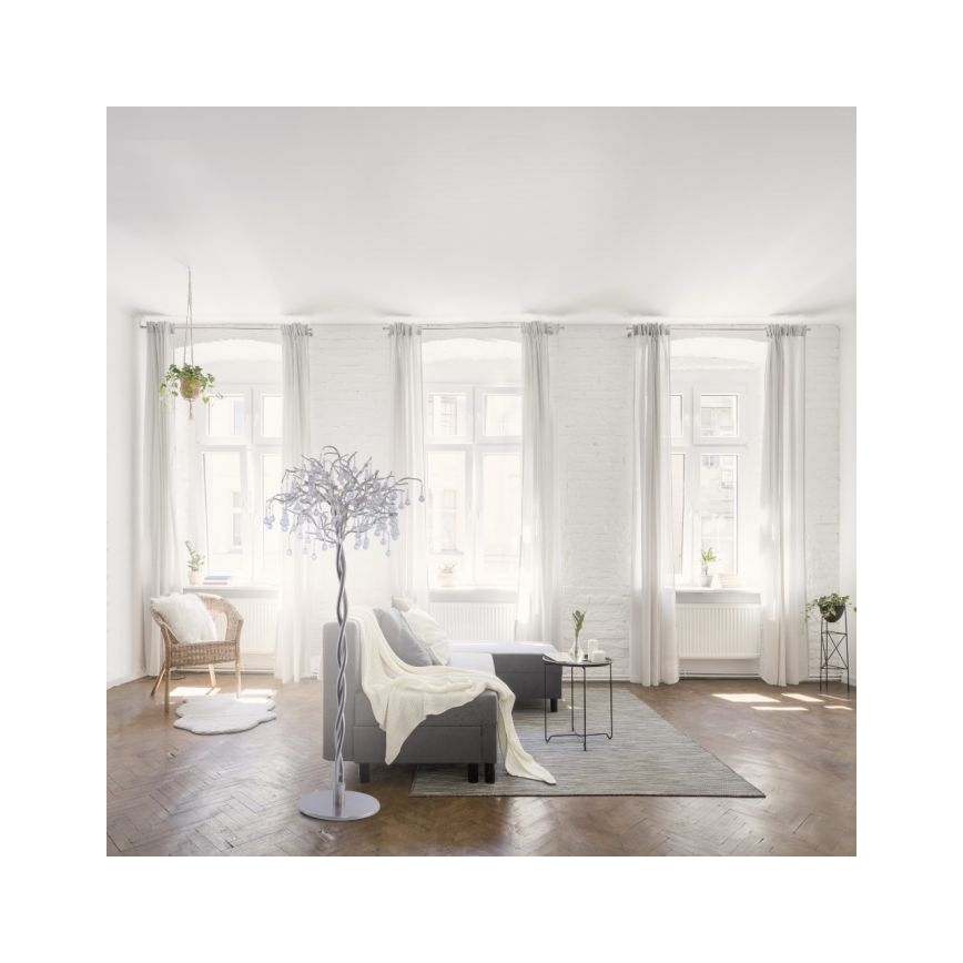 Paul Neuhaus 232-55 - Stojacia lampa ICICLE 5xG9/40W230V lesklý chróm