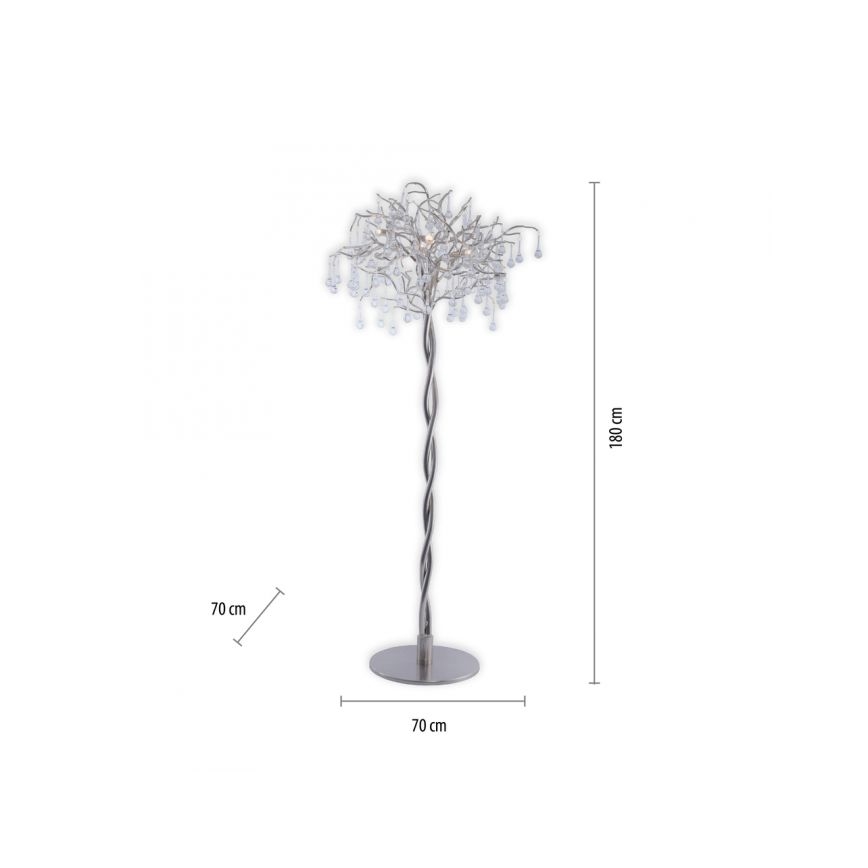 Paul Neuhaus 232-55 - Stojacia lampa ICICLE 5xG9/40W230V lesklý chróm