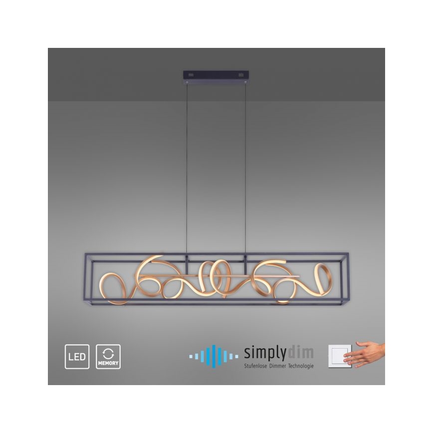 Paul Neuhaus 2416-18 - LED Stmievateľný luster na lanku SELINA 4xLED/10,2W/230V