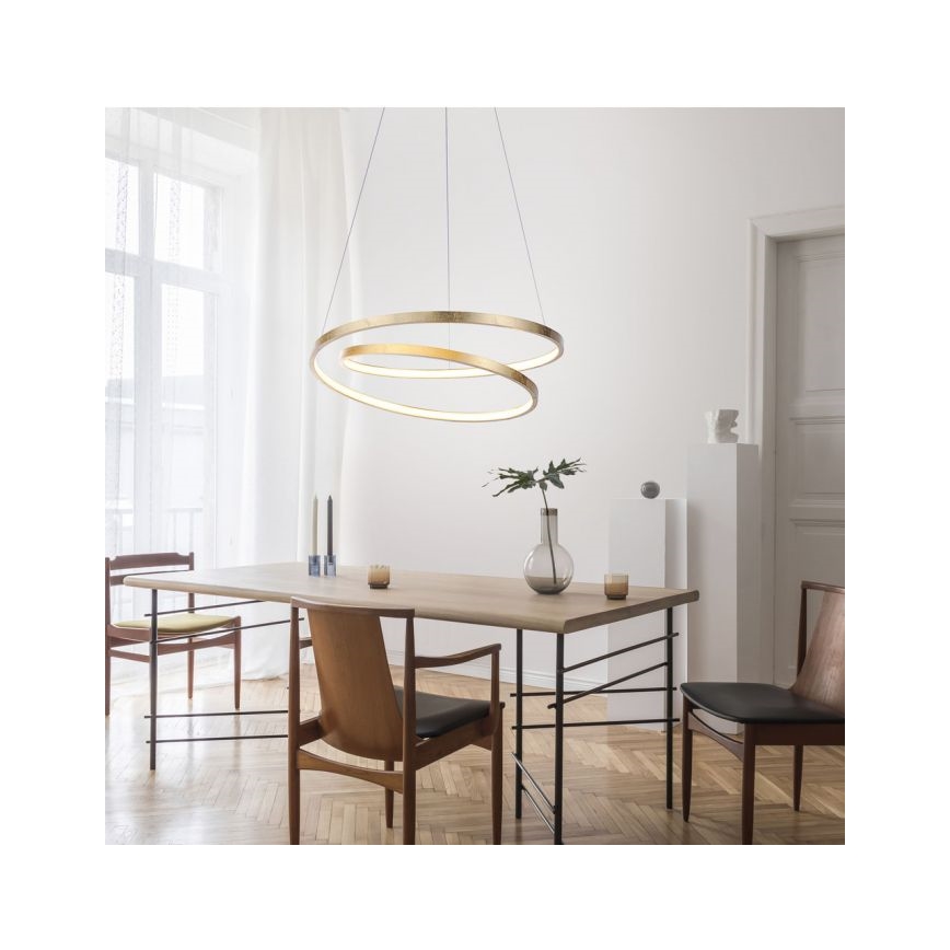 Paul Neuhaus 2472-12 - LED Stmievateľný luster na lanku ROMAN LED/30W/230V zlatá