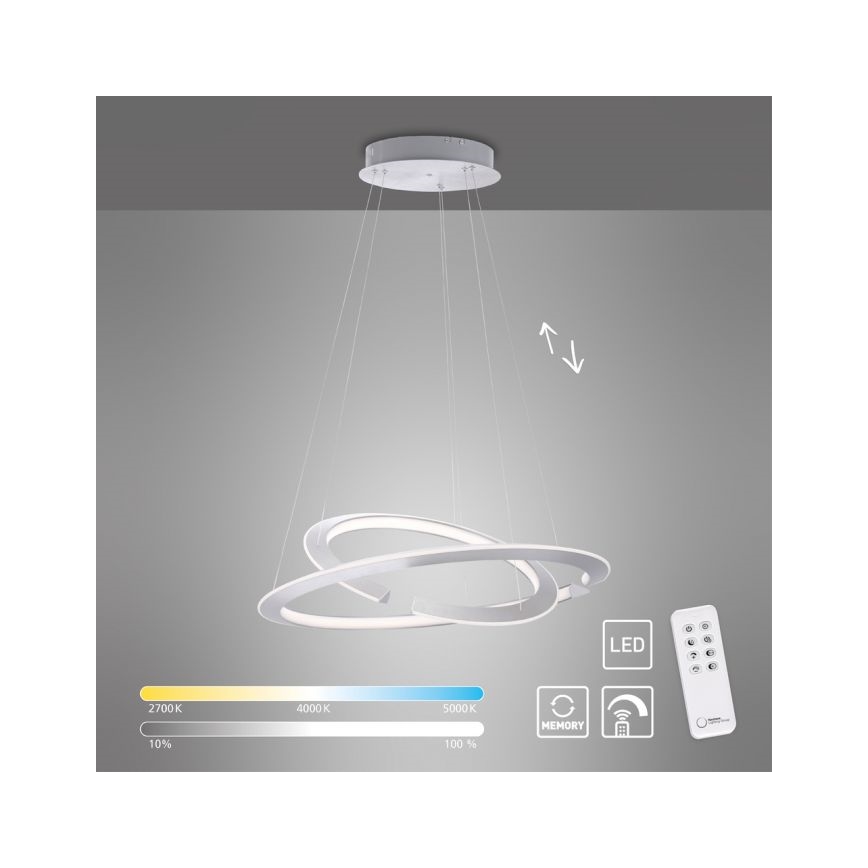 Paul Neuhaus 2491-55 - LED Stmievateľný luster na lanku ALESSA 2xLED/26W/230V + diaľkové ovládanie