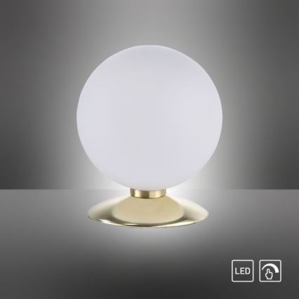 Paul Neuhaus 4013-60 - LED Stmievateľná dotyková stolná lampa BUBBA 1xG9/3W/230V zlatá