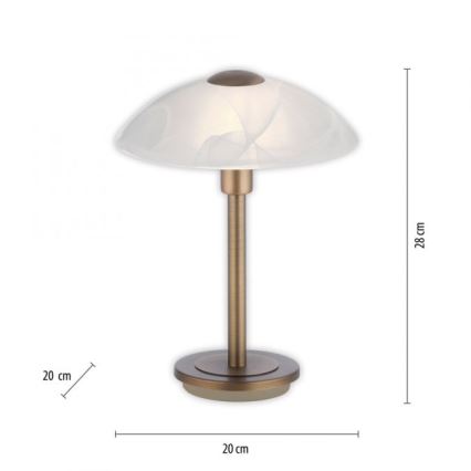 Paul Neuhaus 4026-11 - LED Stmievateľná dotyková stolná lampa ENOVA 1xG9/2,6W/230V