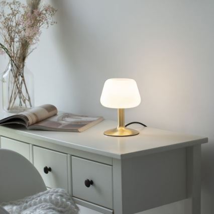 Paul Neuhaus 4078-60 - LED Stmievateľná dotyková stolná lampa TILL 1xG9/3W/230V mosadz