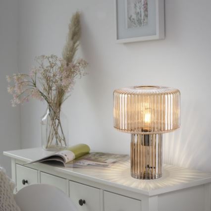 Paul Neuhaus 4092-27 - Stolná lampa FUNGUS 1xE27/10W/230V béžová