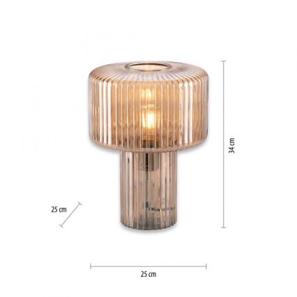 Paul Neuhaus 4092-27 - Stolná lampa FUNGUS 1xE27/10W/230V béžová