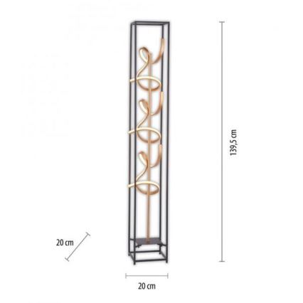 Paul Neuhaus 415-18 - LED Stmievateľná stojacia lampa SELINA 3xLED/10,2W/230V