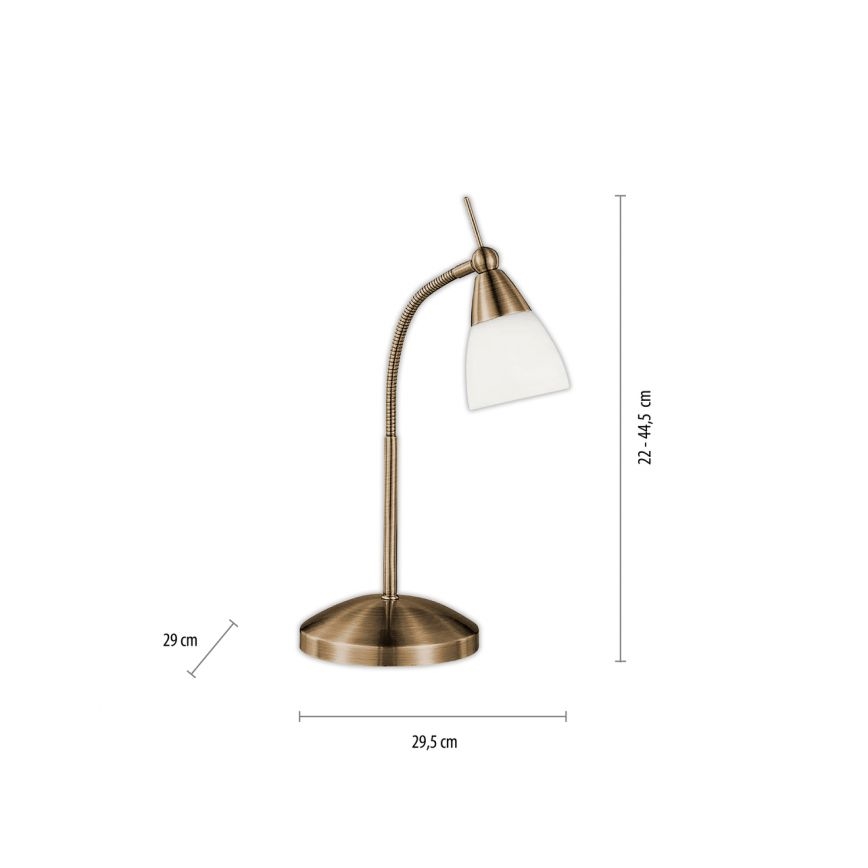 Paul Neuhaus 4430-11 - Stmievateľná dotyková stolná lampa PINO 1xG9/28W/230V mosadz
