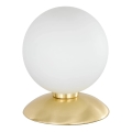 Paul Neuhaus 4437-60 - Stmievateľná dotyková stolná lampa BUBBA 1xG9/28W/230V zlatá
