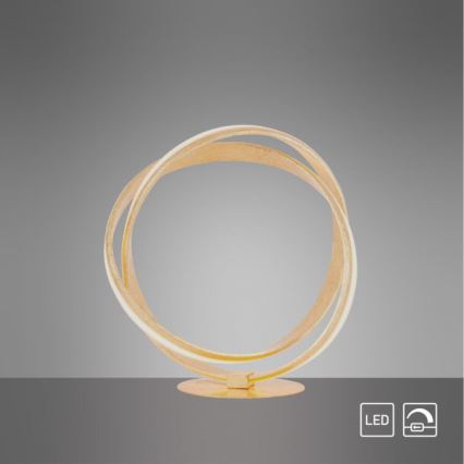 Paul Neuhaus 4531-12 - LED Stmievateľná stolná lampa MELINDA LED/18W/230V zlatá