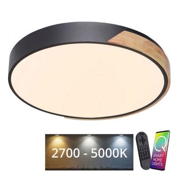 Paul Neuhaus 6071-18 - LED Stmievateľné stropné svietidlo Q-PIATO LED/35W/230V pr. 51 cm 2700-5000K Wi-Fi + diaľkové ovládanie