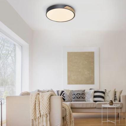 Paul Neuhaus 6071-18 - LED Stmievateľné stropné svietidlo Q-PIATO LED/35W/230V pr. 51 cm 2700-5000K Wi-Fi + diaľkové ovládanie