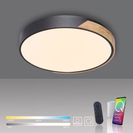 Paul Neuhaus 6071-18 - LED Stmievateľné stropné svietidlo Q-PIATO LED/35W/230V pr. 51 cm 2700-5000K Wi-Fi + diaľkové ovládanie