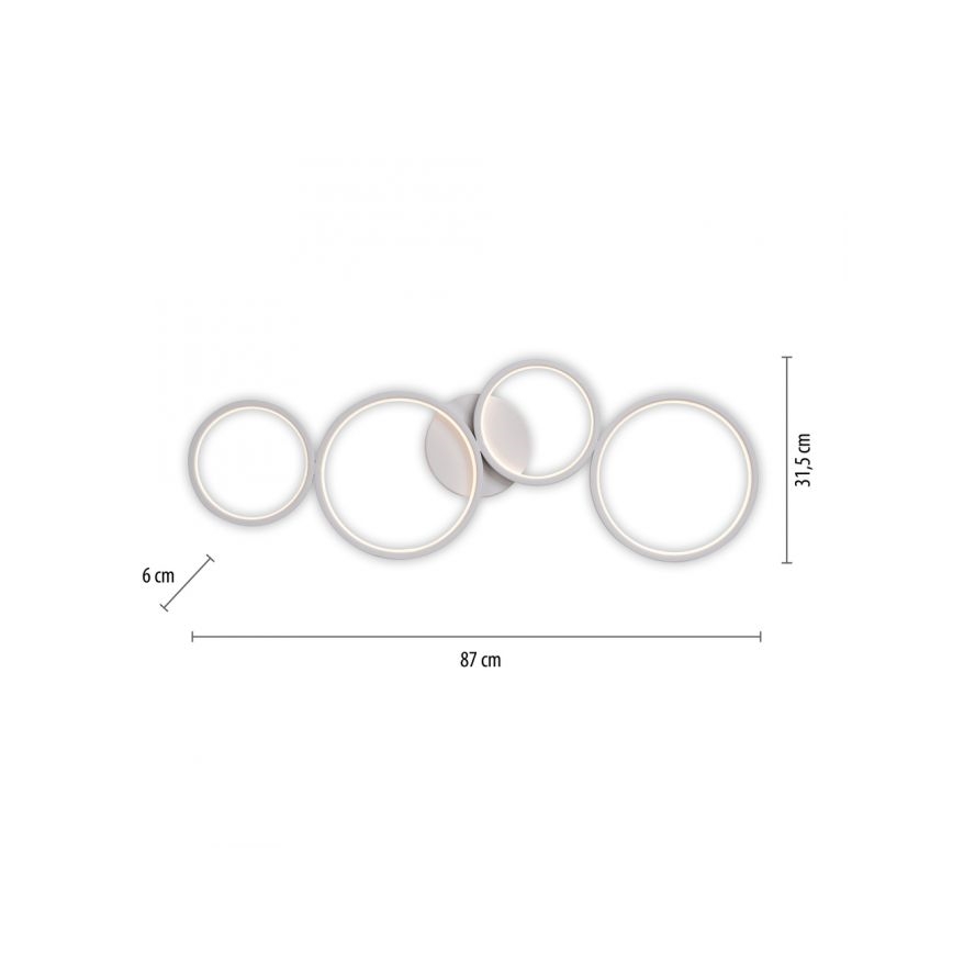 Paul Neuhaus 6183-16 - LED Stmievateľné stropné svietidlo KIRINGE LED/26W/230V
