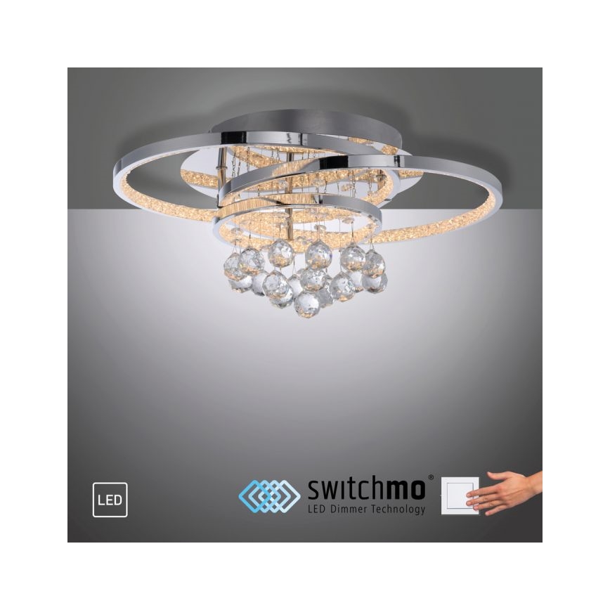 Paul Neuhaus 6267-17 - LED Stmievateľné stropné svietidlo ROTAZO LED/32W/230V pr. 45 cm lesklý chróm