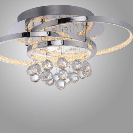 Paul Neuhaus 6267-17 - LED Stmievateľné stropné svietidlo ROTAZO LED/32W/230V pr. 45 cm lesklý chróm