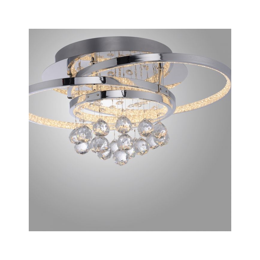 Paul Neuhaus 6267-17 - LED Stmievateľné stropné svietidlo ROTAZO LED/32W/230V pr. 45 cm lesklý chróm