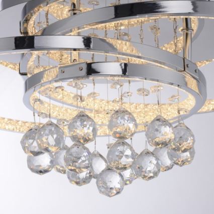 Paul Neuhaus 6267-17 - LED Stmievateľné stropné svietidlo ROTAZO LED/32W/230V pr. 45 cm lesklý chróm